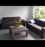 Houten salontafel bruin 90/90/45, Ophalen, Gebruikt, 50 tot 100 cm, Minder dan 50 cm