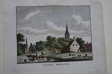 DONGJUM HET DORP FRIESLAND KOPERGRAVURE J. BULTHUIS 1790 E56 beschikbaar voor biedingen