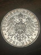 5 reichsmark 1901 Sachsen Duitsland, Postzegels en Munten, Munten | Europa | Niet-Euromunten, Verzenden, Duitsland