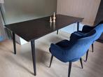 Loods5 zwarte eetkamertafel, Huis en Inrichting, Tafels | Eettafels, Gebruikt, Vier personen, Rechthoekig, 50 tot 100 cm