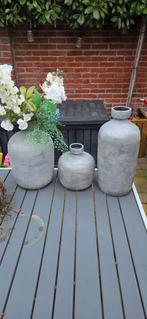 3 Vazen van zara home en de 2 blauwe van  loods5, Steen, Blauw, Ophalen of Verzenden, Zo goed als nieuw