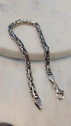 Massief koningsschakel armband zilver 925, Sieraden, Tassen en Uiterlijk, Armbanden, Ophalen of Verzenden, Nieuw, Zilver, Zilver