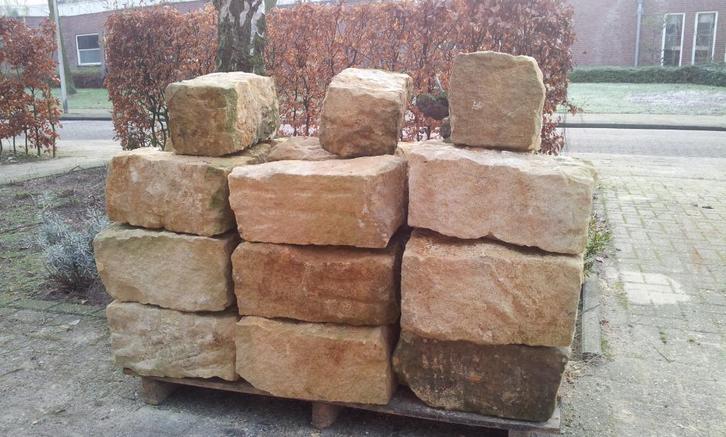 Te koop : zeer mooie Bentheimer zandsteen., Tuin en Terras, Grind, Keien en Split, Zo goed als nieuw, Overige typen, Zandsteen