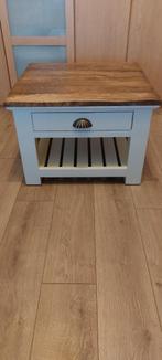 Tafel Salontafel Teak Queen Ann 65x65x45 Hoektafel, Ophalen, 50 tot 100 cm, Zo goed als nieuw, Minder dan 50 cm