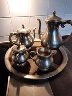 Koffie thee set echt tin, Antiek en Kunst, Antiek | Tin, Ophalen of Verzenden