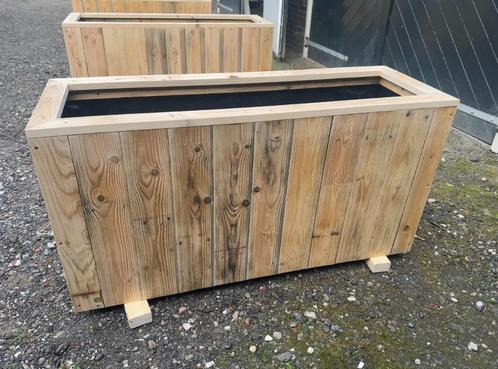 Prachtige bloembakken van sloophout. Op maat gemaakt!, Tuin en Terras, Bloembakken en Plantenbakken, Nieuw, Hout, Binnen, Balkon