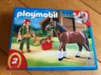 Paard, ruiter en stal nr. 5108 2 playmobil NIEUW!!, Ophalen of Verzenden, Nieuw, Complete set