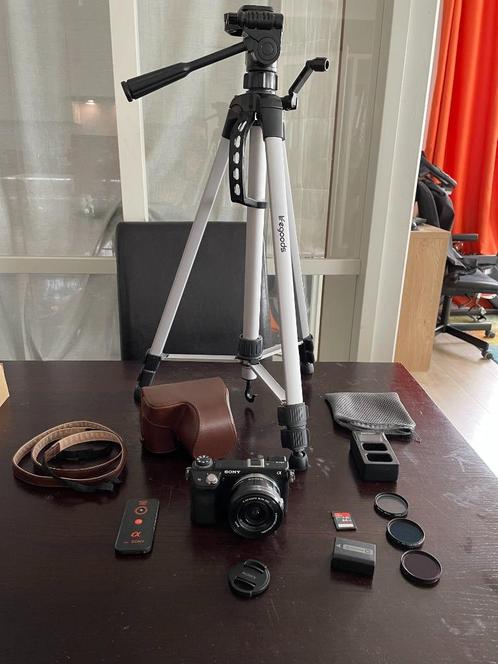 Sony Alpha NEX-6 met statief en accessoires €300, Audio, Tv en Foto, Fotocamera's Digitaal, Zo goed als nieuw, Sony, Geen optische zoom