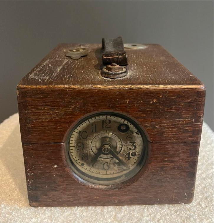 Antieke Duivenklok Benzing Original Brevete, Antiek en Kunst, Antiek | Klokken, Ophalen of Verzenden