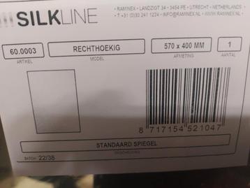Nieuwe rechthoekige spiegel 57x40cm- 7 stuks beschikbaar voor biedingen