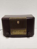 Jaren ’50 Philips bakeliet buizenradio -Philetta 54-L (BD233, Antiek en Kunst, Antiek | Tv's en Audio, Ophalen of Verzenden