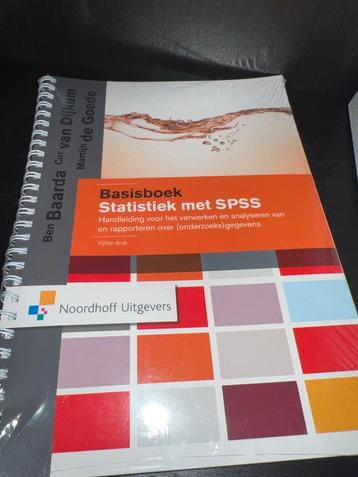 Basisboek Statistiek met SPSS - Nieuw! beschikbaar voor biedingen