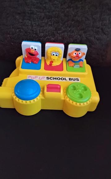 Sesamstraat pop up school bus Elmo Pino Ernie  beschikbaar voor biedingen