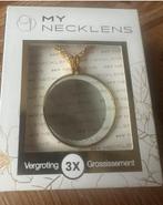 Nieuw in de doos hals ketting met loep vergroot 3x, Ophalen of Verzenden, Zo goed als nieuw, Vergrootglas of Loep