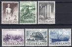 Nvph 550-555 zomerzegels 1950 ongebruikt, Na 1940, Ophalen of Verzenden, Postfris
