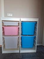 2 ikea trofast opbergkast met bakken +deksels, Ophalen, Gebruikt