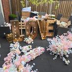 Bruiloft Decoratie -  Goud, Roze, Ivoor Bestek tafellinnen, Ophalen of Verzenden