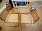 4 vintage retro thonet stoelen Marcel Breuer cesca design, Ophalen of Verzenden, Zo goed als nieuw