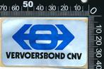Sticker: CNV - Vervoersbond (Klein), Verzenden, Zo goed als nieuw, Bedrijf of Vereniging
