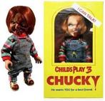 Child´s Play 3 Designer Series Talking Pizza Face Chucky, Verzamelen, Actiefiguur of Pop, Nieuw, Ophalen of Verzenden, Mezco