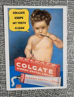 Colgate tandpasta reclame kaart tandarts mondhygiënist, Ophalen of Verzenden, Zo goed als nieuw, Overige typen