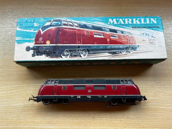 Märklin 3021 Diesellocomotief V200027 in OVP, Hobby en Vrije tijd, Modeltreinen | H0, Gebruikt, Locomotief, Wisselstroom, Märklin