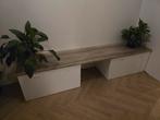 ZGAN: 2x Ikea Småstad bureau met lade en aanrechtblad, Hout, Tweepersoons, 75 tot 100 cm, Ophalen of Verzenden