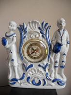 klok blauw wit aardewerk, Ophalen of Verzenden, Zo goed als nieuw, Digitaal, Staande klok