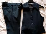 H&M zwarte pantalon & gilet • mt 50 • wol • sllim fit ° pak, Ophalen of Verzenden, Zo goed als nieuw