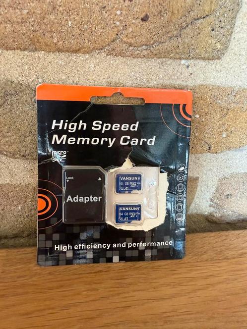 NIEUWE memory card, Audio, Tv en Foto, Fotografie | Geheugenkaarten, Nieuw, MicroSD, 64 GB, Ophalen of Verzenden