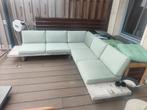 Houten tuinbank, Ophalen, 5 zitplaatsen, Gebruikt, Loungeset
