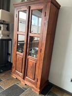 Teakhouten Vitrinekast - Verhuizing!, Huis en Inrichting, Ophalen, Teakhout, 50 tot 100 cm, Zo goed als nieuw