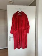 HEMA Badjas Rib Fleece Rood (S/M), HEMA, Ophalen of Verzenden, Zo goed als nieuw