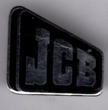JCB zwart email op zilverkleurig tractoren broche ( E_213 ) beschikbaar voor biedingen