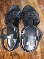Hush puppies nieuwe zwarte leren sandalen maat 42, Ophalen, Zwart, Nieuw, Sandalen of Muiltjes