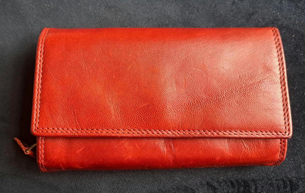 portemonnee, Ophalen of Verzenden, Zo goed als nieuw, Rood, Leer