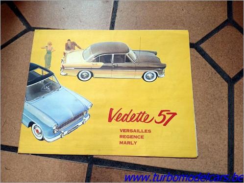 Folder Simca Vedette 57, Boeken, Auto's | Folders en Tijdschriften, Zo goed als nieuw, Algemeen, Ophalen of Verzenden