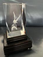 Crystal paperweight vintage “Adelaar”. met licht., Verzenden
