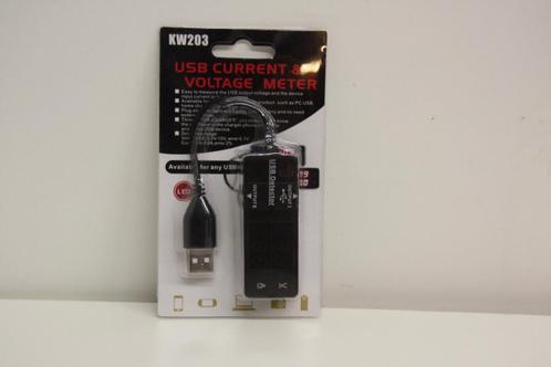 KW203 USB-tester. LED Digitale voltmeter met dubbel display, Hobby en Vrije tijd, Elektronica-componenten, Nieuw, Ophalen of Verzenden