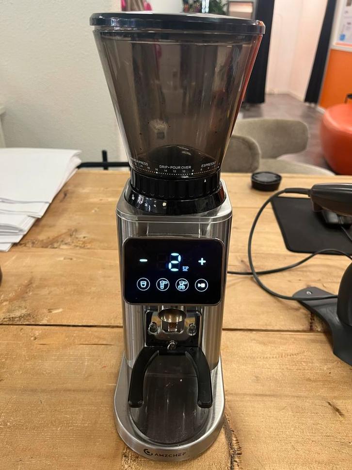 Amzchef Koffiemolen, Witgoed en Apparatuur, Koffiemachine-accessoires, Zo goed als nieuw, Ophalen of Verzenden