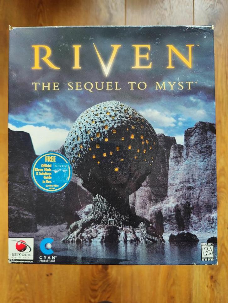 Riven – Sequel to Myst - 1997 - Old school games, Spelcomputers en Games, Games | Pc, Zo goed als nieuw, 1 speler, Vanaf 3 jaar