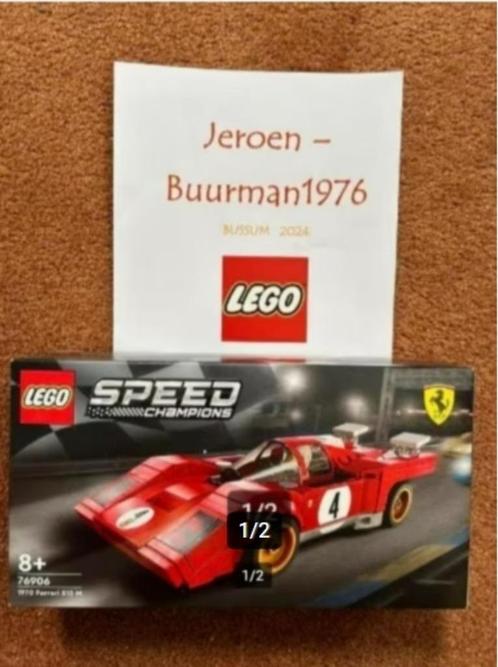 LEGO 76906 Speed Champions 1970 Ferrari 512 M (NIEUW & MISB), Kinderen en Baby's, Speelgoed | Duplo en Lego, Nieuw, Lego, Complete set