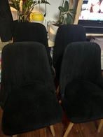 Eetkamerstoelen, Huis en Inrichting, Stoelen, Ophalen, Kunststof, Gebruikt, Zwart