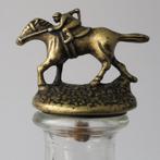 Flessenstop Jockey op paard - paardenrace - Bourbon Whiskey, Antiek en Kunst, Curiosa en Brocante, Ophalen of Verzenden