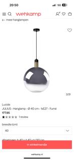 Lucide hanglamp Fumé 40cm zwart/goud NIEUW, Ophalen of Verzenden, Nieuw, Minder dan 50 cm
