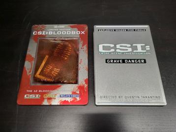 2x DVD box CSI Crime Scene Investigation (Quentin Tarantino) beschikbaar voor biedingen