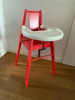 Hoge babystoel IKEA Blames rood hout wit blad, Kinderen en Baby's, Kinderstoelen, Ophalen, Gebruikt, Overige typen, Stoelverkleiner