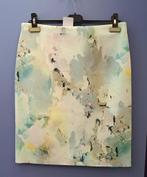 Taifun creme + watercolor print rok als nieuw 38 M nr 42008, Kleding | Dames, Rokken, Maat 38/40 (M), Taifun, Verzenden, .