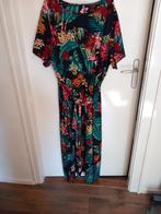 Gebloemde lange jurk 48 50, Ophalen of Verzenden, Zo goed als nieuw, Maat 46/48 (XL) of groter, Onder de knie