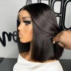 Human Hair Bob Wig, Sieraden, Tassen en Uiterlijk, Uiterlijk | Haarverzorging, Ophalen of Verzenden, Nieuw, Pruik of Haarverlenging